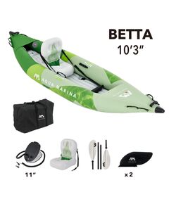 Каяк надувной одноместный с веслом Aqua Marina Betta-312 S23