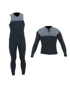 Гидрокостюм муж. длинный без рукавов+гидрокуртка на молнии Jetpilot Venture John&Jacket charcoal S23
