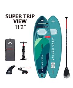 SUP-доска надувная семейная с иллюминатором Aqua Marina Super Trip View 11'2" S24