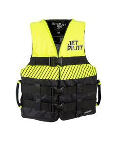 Спасательный жилет для гидроцикла нейлон мужской Jetpilot HELIUM F/E NYLON VEST BLACK/YELLOW, Размер (гидроодежда): 14 (XL)