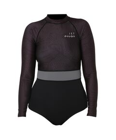 Гидрокостюм лайкра женский без ног длинный рукав Jetpilot Allure Lycras Swimsuit black S24