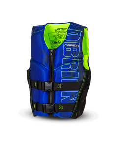 Спасательный жилет неопрен детский O'Brien FLEX V-BACK YOUTH BLUE/LIM S22S