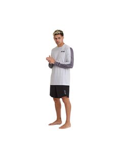Гидромайка мужская длинный рукав Jetpilot JTPLT UV LS JERSEY Grey