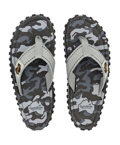 Шлепки унисекс Gumbies Flip-Flops GREY CAMOUFLAGE S20