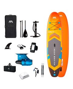 SUP-доска надувная с веслом и плавником с электромотором PF 240S Aqua Marina AMGO 10'10"