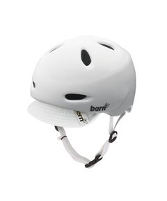 Защитный шлем для велосипеда и скейта женский BERKELEY GLOSS VISOR WHITE, Размер: 10 (M)
