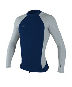 Гидромайка неопрен мужская длинный рукав O'Neill HyperFreak Neo/Skins L/S Crew ABYSS/COOLGR_о S19, Размер (гидроодежда): 10 (M)