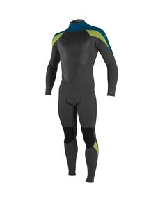 Гидрокостюм мужской длинный O'Neill EPIC 3/2 BACK ZIP FULL BLACK/ULTRA BLUE/DAYGLO S21, Размер (гидроодежда): 14T (XLT)