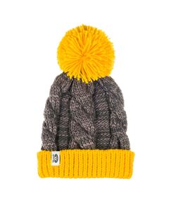Шапка для девочек с помпоном Animal GRETEL MARIGOLD YELLOW F17