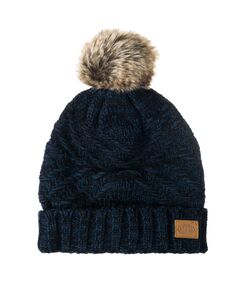 Шапка женская с помпоном Animal BECKI DARK NAVY F17