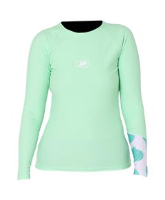 Гидромайка женская длинный рукав Jetpilot Zahra L/S Ladies Rashie mint S24, Размер (гидроодежда): 16 (2XL)