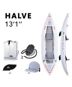 Каяк надувной двухместный Aqua Marina Halve-398 S24