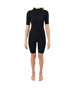 Гидрокостюм женский короткий Jetpilot Flight 2X2 S/S Spring wms black S23, Размер (гидроодежда): 16 (2XL)