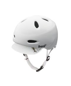 Защитный шлем для велосипеда и скейта женский BERKELEY GLOSS VISOR WHITE, Размер: 6 (XS)