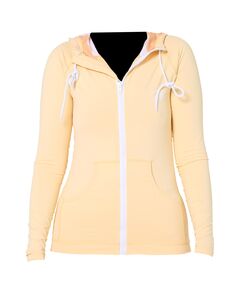 Гидромайка жен. длин. рукав на молнии с капюшоном Jetpilot Zahra L/S Ladies Hooded Rashie yellow S24, Размер (гидроодежда): 8 (S)