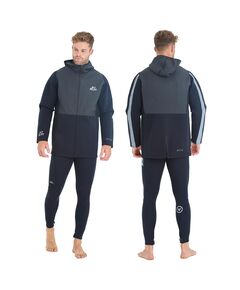 Гидрокуртка мужская с капюшоном Jetpilot HEATSEEKER TOUR COAT BLACK, Размер (гидроодежда): 10 (M)