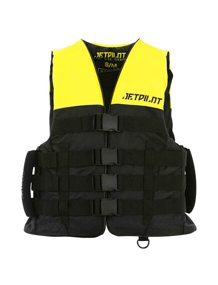Спасательный жилет для гидроцикла нейлон мужской JP Strike ISO 50N Nylon Super Grip yellow/black S23, Размеры (жилеты): 10 (M) Спасательный жилет для гидроцикла нейлон мужской JP Strike ISO 50N Nylon Super Grip yellow/black S23, Размеры (жилеты): 10 (M)