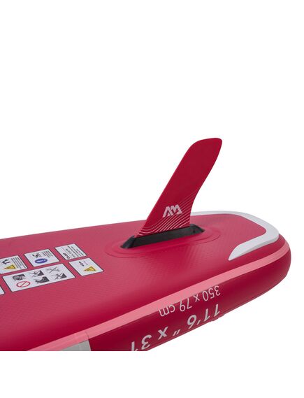 SUP-доска надувная с веслом для туризма Aqua Marina Coral Touring (Raspberry) 11'6", img 4