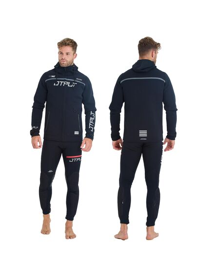 Гидрокуртка мужская с капюшоном Jetpilot RX VAULT TOUR COAT BLACK/WHITE, Размер (гидроодежда): 10 (M)