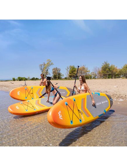 SUP-доска надувная с веслом и плавником с электромотором PF 240S Aqua Marina AMGO 10'10", img 4