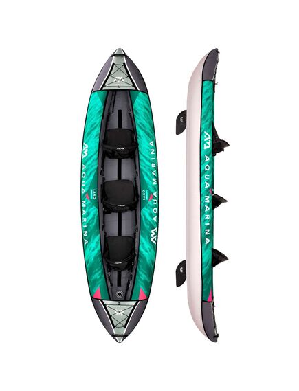 Каяк надувной трехместный с веслами Aqua Marina Laxo-380, img 2