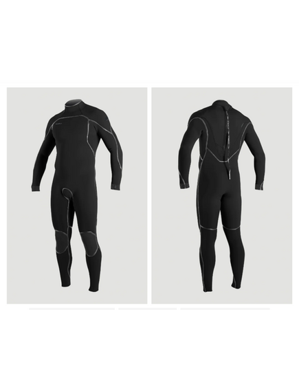Гидрокостюм мужской длинный O'Neill PSYCHO ONE 3/2 BACK ZIP FULL BLACK/BLACK S21, Размер (гидроодежда): 10 (M)