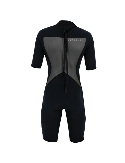 Гидрокостюм мужской короткий Jetpilot FLIGHT 2x2 BZ SS SPRINGSUIT FLATLOCK BLACK/BLACK, Размер (гидроодежда): 18 (3XL), img 3