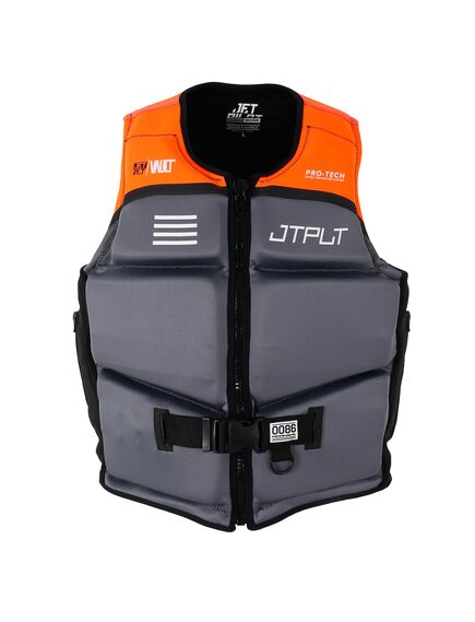 Спасательный жилет для гидроцикла неопрен мужск. Jetpilot RX VAULT PROTECH F/E ECO VEST CHAR/ORG L50, Размеры (жилеты): 10 (M)