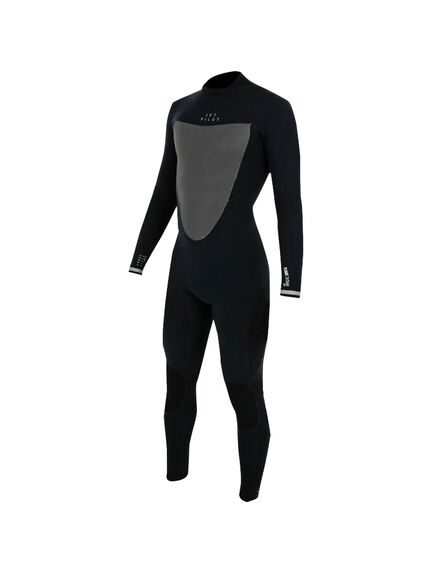 Гидрокостюм мужской длинный Jetpilot FLIGHT 3x2 BZ STEAMER FLATLOCK BLACK/BLACK, Размер (гидроодежда): 14 (XL), img 2