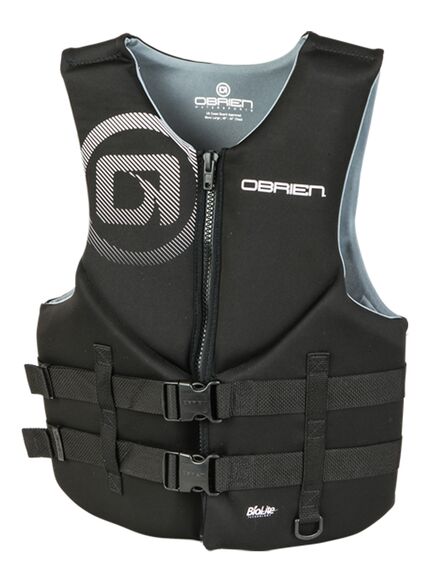 Спасательный жилет неопрен мужской O'Brien TRADITIONAL MENS BLACK S22S, Размеры (жилеты): 12 (L)