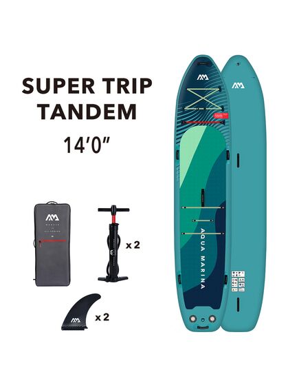 SUP-доска надувная семейная Aqua Marina Super Trip Tandem 14'0"