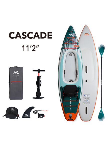 Каяк/SUP-доска надувная с веслом Aqua Marina Cascade 11'2"