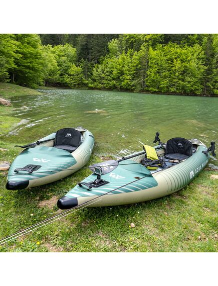 Каяк надувной одно-двухместный для рыбалки Aqua Marina Caliber-398, img 19