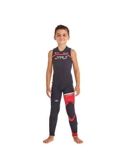 Гидрокостюм детский длинный без рукавов Jetpilot RX YOUTH RACE JOHN BLACK/RED, Размер (гидроодежда): Дет 12 (XL), img 3