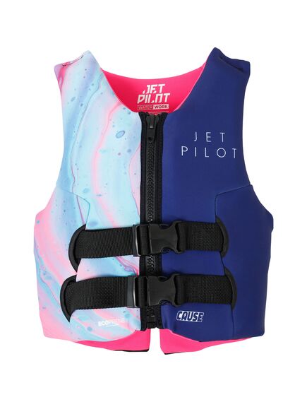 Спасательный жилет для гидроцикла неопрен детский Jetpilot GIRLS CAUSE ECO VEST FAIRY FLOSS, Размеры (жилеты): Дет 8-10 years