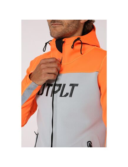 Гидрокуртка мужская с капюшоном Jetpilot RX Vault Tour Coat orange S24, Размер (гидроодежда): 14 (XL), img 4