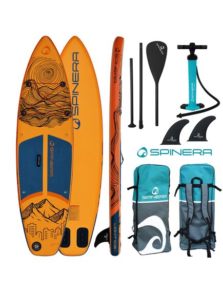 SUP-доска надувная с веслом для туризма Spinera Light 10'6" Strong Orange SL ULT S23