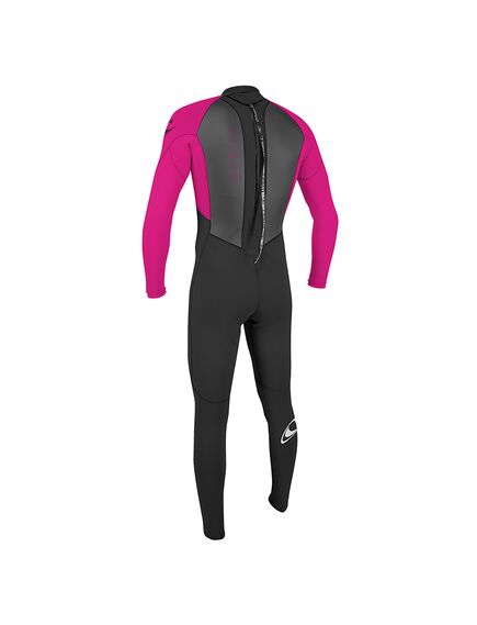 Гидрокостюм детский длинный O'Neill YOUTH REACTOR-2 3/2 BACK ZIP FULL BLACK/BERRY S21, Размер (гидроодежда): 10 (M), img 2