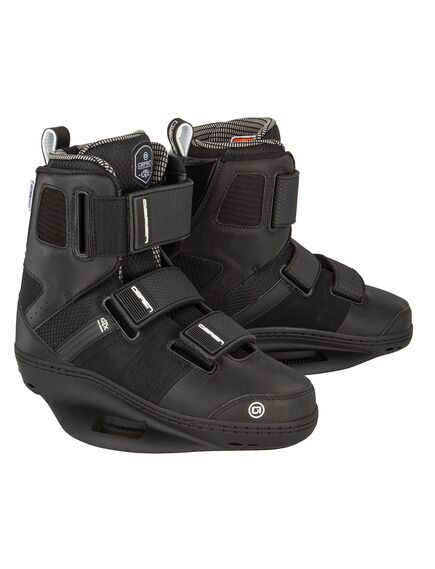 Крепления для вейкборда мужские O'Brien GTX BLK/BLK S22, Размер (крепления для вейка): 12-14