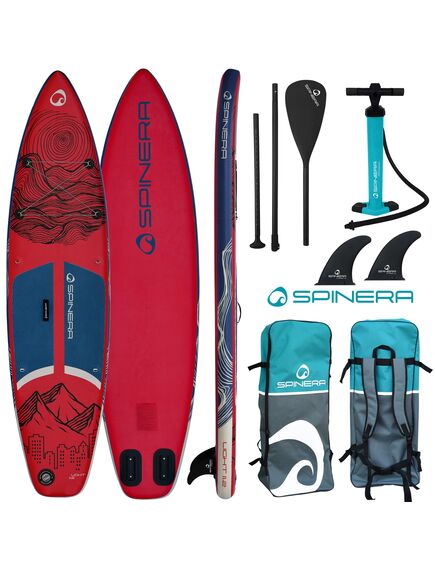 SUP-доска надувная с веслом для туризма Spinera Light 11'2" Bordeaux Red SL ULT S23