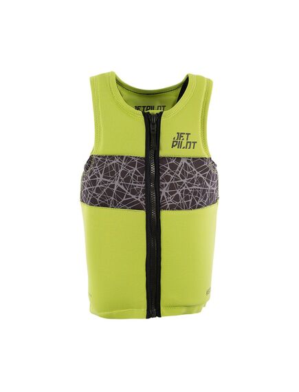 Спасательный жилет неопрен мужской Jetpilot Recon FE Neo Vest Lime/Black S22, Размеры (жилеты): 10 (M)