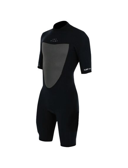 Гидрокостюм детский короткий Jetpilot Flight Youth 2/2mm Springsuit black S23, Размер (гидроодежда): Дет 8 (M)