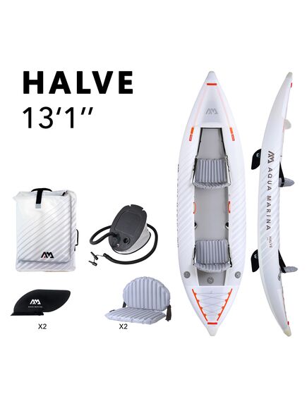 Каяк надувной двухместный Aqua Marina Halve-398 S24