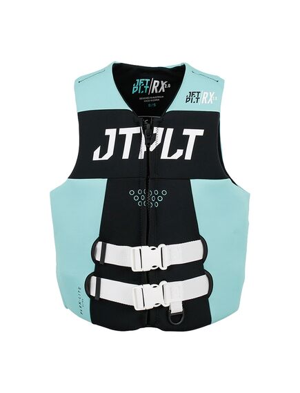 Спасательный жилет неопрен женский для гидроцикла Jetpilot RX F/E Neo ISO 50N Vest black/teal S24, Размеры (жилеты): 12 (L)