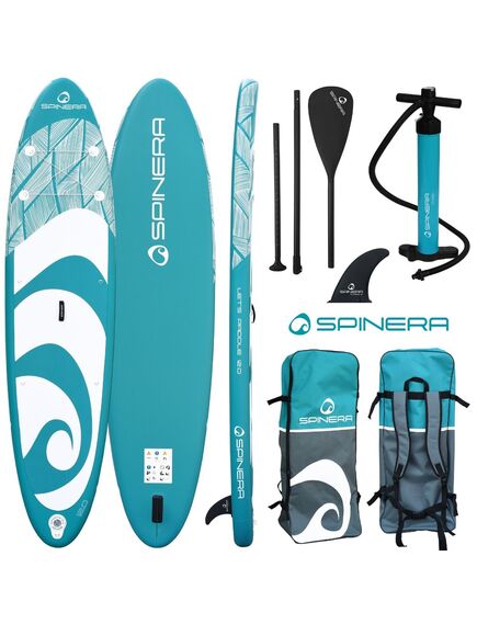 SUP-доска надувная с веслом Spinera Let's Paddle 12'0 Teal HDDS S22