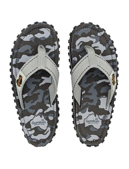 Шлепки унисекс Gumbies Flip-Flops GREY CAMOUFLAGE S20, Размеры (обувь): 36,0 (3)