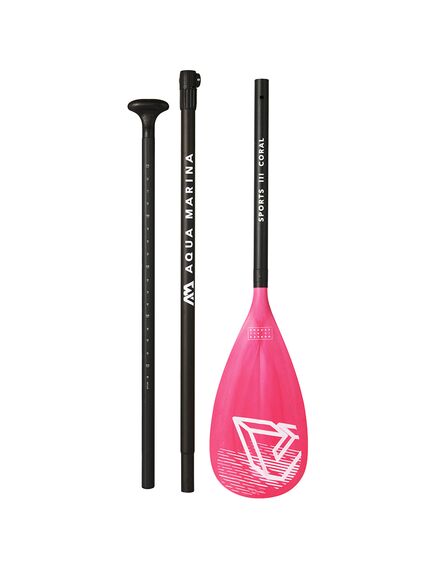 Весло для SUP-доски Aqua Marina SPORTS III CORAL Aluminum (3 PCS) S22S, img 3