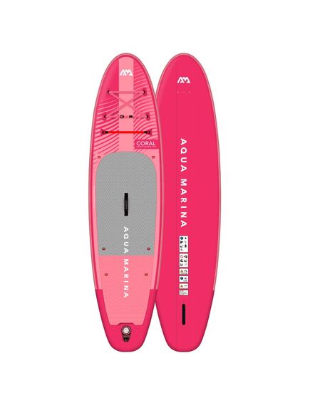 SUP-доска надувная с веслом Aqua Marina Coral (Raspberry) 10'2" S23