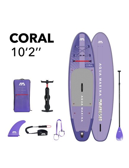 SUP-доска надувная с веслом Aqua Marina Coral (Night Fade) 10'2"