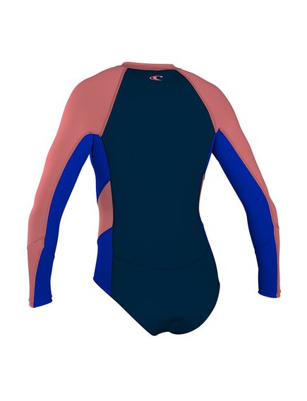 Гидрокостюм женский короткий длинный рукав O'NEILL WMS SUPERLITE L/S BOOTY SPRING SLATE/TAHITNBLU/CORAL (DM6), Размер (гидроодежда): 6 (XS), img 2